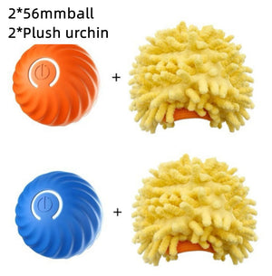 Pet Dog Rubber Ball Toy – Durable Bite-Resistant Chew & Training Ball for Puppies and Dogs, Teeth Cleaning, USB Rechargeable