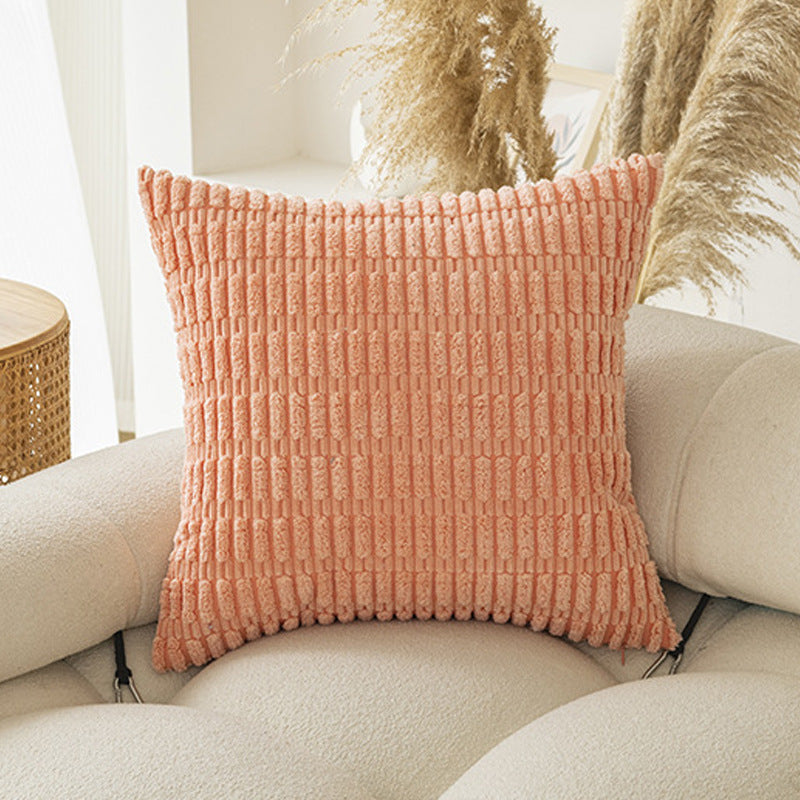 Soft Boho Striped Throw Pillow Covers – Modern Farmhouse Plush Cushion Covers for Sofa, Bed & Living Room Decor