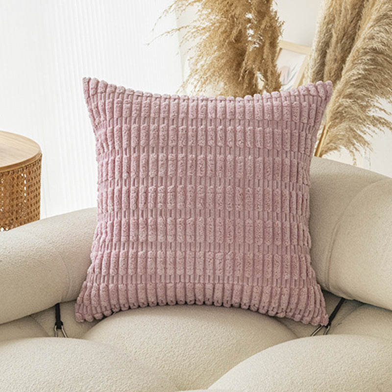 Soft Boho Striped Throw Pillow Covers – Modern Farmhouse Plush Cushion Covers for Sofa, Bed & Living Room Decor