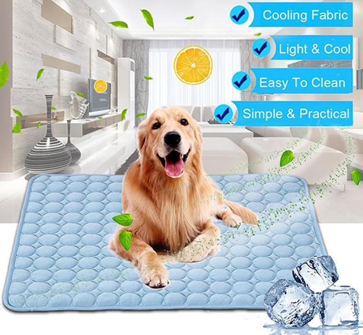 Pet Dog Cat Ice Silk Cooling Pad – Instant Summer Heat Relief, Durable & Breathable Cooling Nest for All Pet Sizes