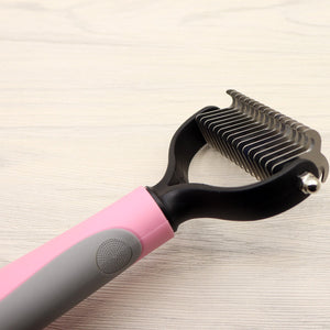 Pet Long-Haired Dog Knot Comb – Double-Sided Blade for Grooming & Dematting | Stainless Steel Pet Comb for Dogs