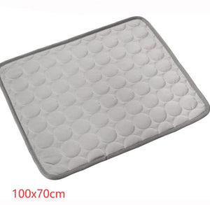 Pet Dog Cat Ice Silk Cooling Pad – Instant Summer Heat Relief, Durable & Breathable Cooling Nest for All Pet Sizes