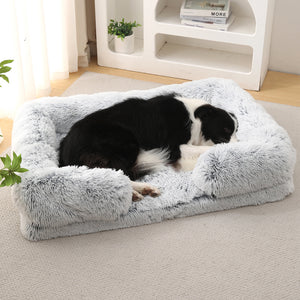 Plush Round Pet Bed – Soft Winter Dog Bed for Small to XXL Pets, Cozy & Washable in Multiple Colors