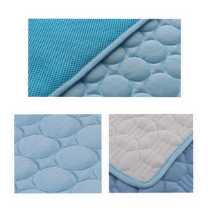 Pet Dog Cat Ice Silk Cooling Pad – Instant Summer Heat Relief, Durable & Breathable Cooling Nest for All Pet Sizes