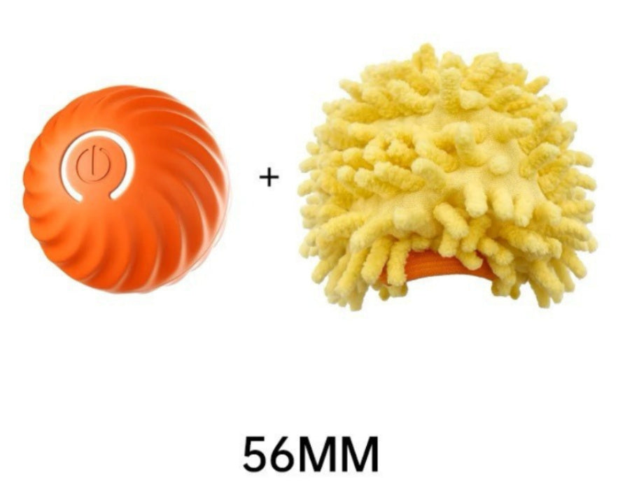 Pet Dog Rubber Ball Toy – Durable Bite-Resistant Chew & Training Ball for Puppies and Dogs, Teeth Cleaning, USB Rechargeable