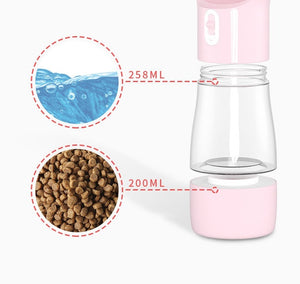 Traveling Out Portable Dog Water Dispenser with Food Container – Leakproof, Safe & Easy for Outdoor Pet Feeding