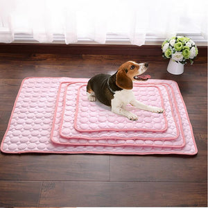 Pet Dog Cat Ice Silk Cooling Pad – Instant Summer Heat Relief, Durable & Breathable Cooling Nest for All Pet Sizes