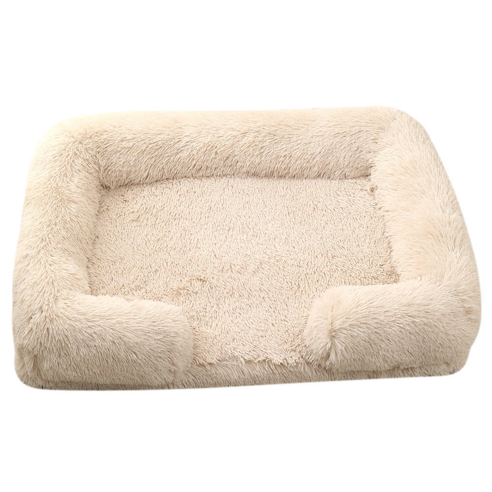 Plush Round Pet Bed – Soft Winter Dog Bed for Small to XXL Pets, Cozy & Washable in Multiple Colors