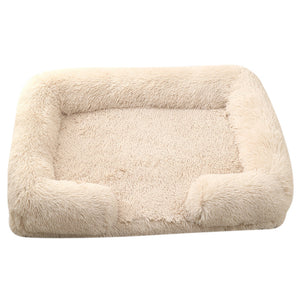 Plush Round Pet Bed – Soft Winter Dog Bed for Small to XXL Pets, Cozy & Washable in Multiple Colors