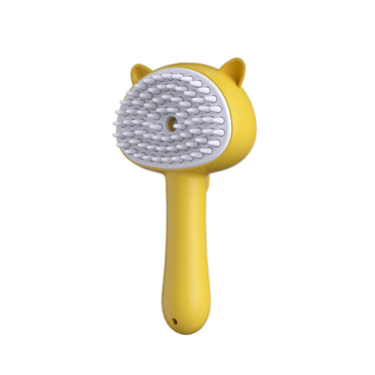 Rechargeable Hair Cleaning Brush with Mist – Multifunctional Pet Grooming & Self-Cleaning Slicker Brush for Dogs & Cats