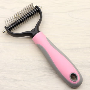 Pet Long-Haired Dog Knot Comb – Double-Sided Blade for Grooming & Dematting | Stainless Steel Pet Comb for Dogs
