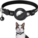 Reflective Pet Collar with Waterproof Airtag Holder – Durable Nylon Adjustable Dog & Cat Collar for All Seasons