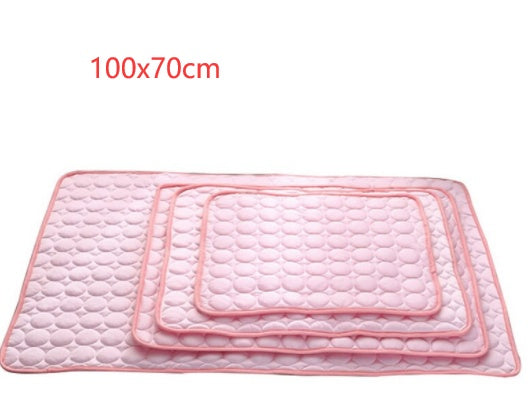 Pet Dog Cat Ice Silk Cooling Pad – Instant Summer Heat Relief, Durable & Breathable Cooling Nest for All Pet Sizes