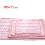 Pet Dog Cat Ice Silk Cooling Pad – Instant Summer Heat Relief, Durable & Breathable Cooling Nest for All Pet Sizes