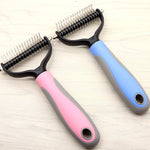 Pet Long-Haired Dog Knot Comb – Double-Sided Blade for Grooming & Dematting | Stainless Steel Pet Comb for Dogs