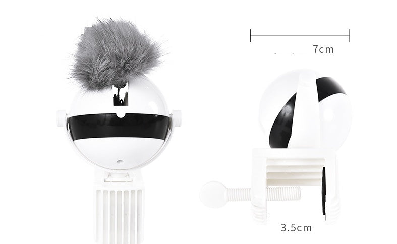 Pet Cat Toy Electronic Motion | Interactive Electric Funny Cat Toy with Rope & Fur Ball for Active Play