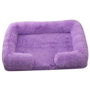 Plush Round Pet Bed – Soft Winter Dog Bed for Small to XXL Pets, Cozy & Washable in Multiple Colors
