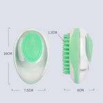 2-in-1 Dog & Cat Bath Brush – Soft Silicone Pet Grooming & Massage Comb with Shampoo Dispenser, Easy-Clean Design