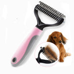 Pet Long-Haired Dog Knot Comb – Double-Sided Blade for Grooming & Dematting | Stainless Steel Pet Comb for Dogs