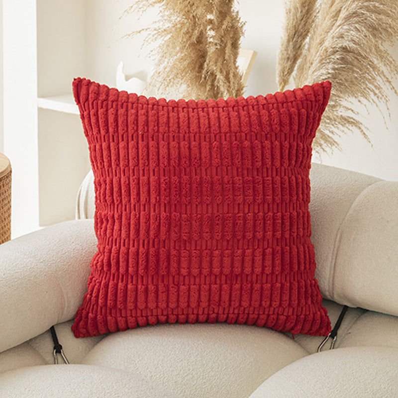 Soft Boho Striped Throw Pillow Covers – Modern Farmhouse Plush Cushion Covers for Sofa, Bed & Living Room Decor