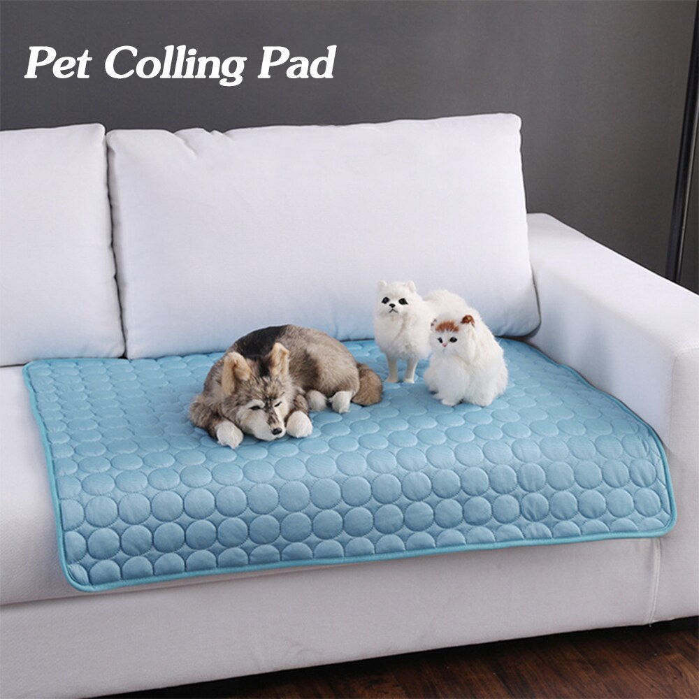 Pet Dog Cat Ice Silk Cooling Pad – Instant Summer Heat Relief, Durable & Breathable Cooling Nest for All Pet Sizes