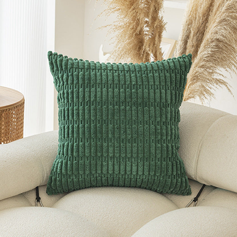 Soft Boho Striped Throw Pillow Covers – Modern Farmhouse Plush Cushion Covers for Sofa, Bed & Living Room Decor