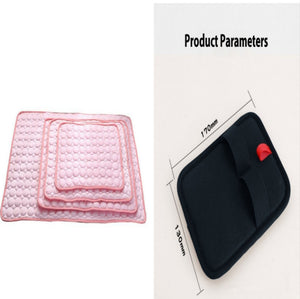 Pet Dog Cat Ice Silk Cooling Pad – Instant Summer Heat Relief, Durable & Breathable Cooling Nest for All Pet Sizes