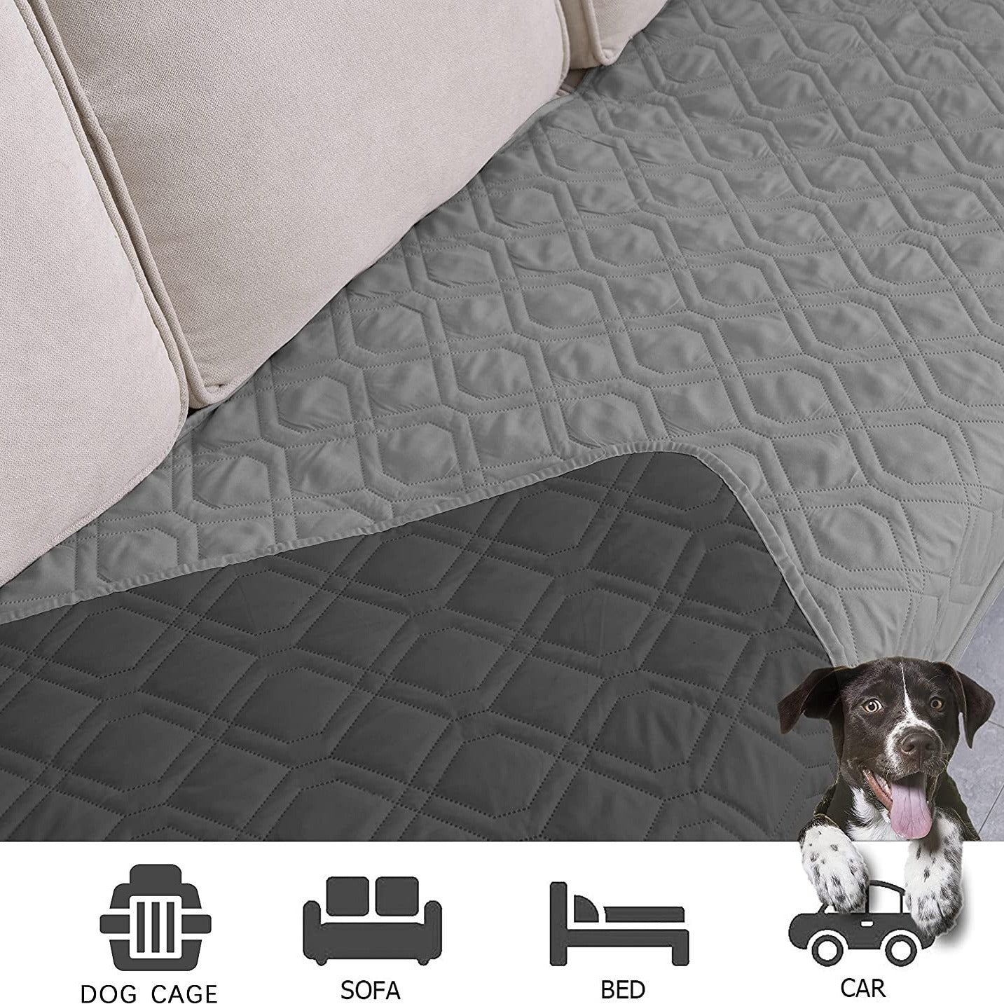 Waterproof Dog Blanket – Reversible Soft Pet Couch Cover, Washable Sofa Protector for Dogs, Cats & Furniture