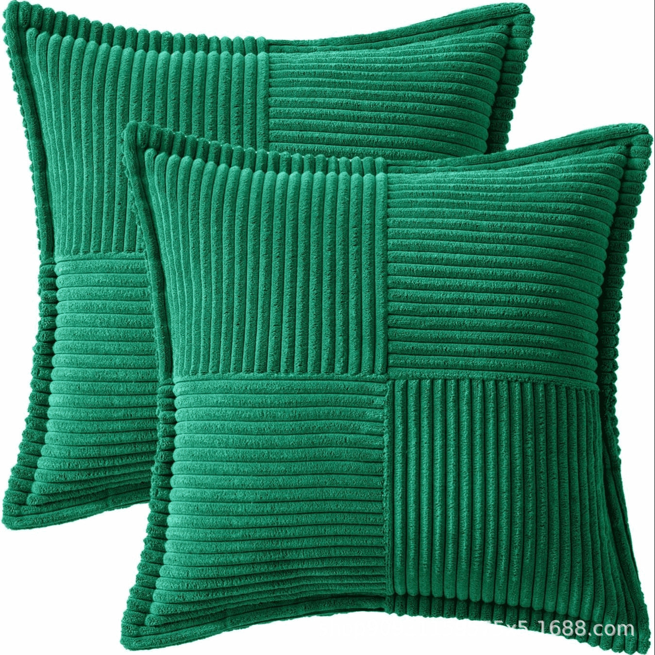 Super Soft Corduroy Pillow Covers – Boho Striped Decorative Throw Covers for Couch, Living Room, Christmas Decor (1 Piece)