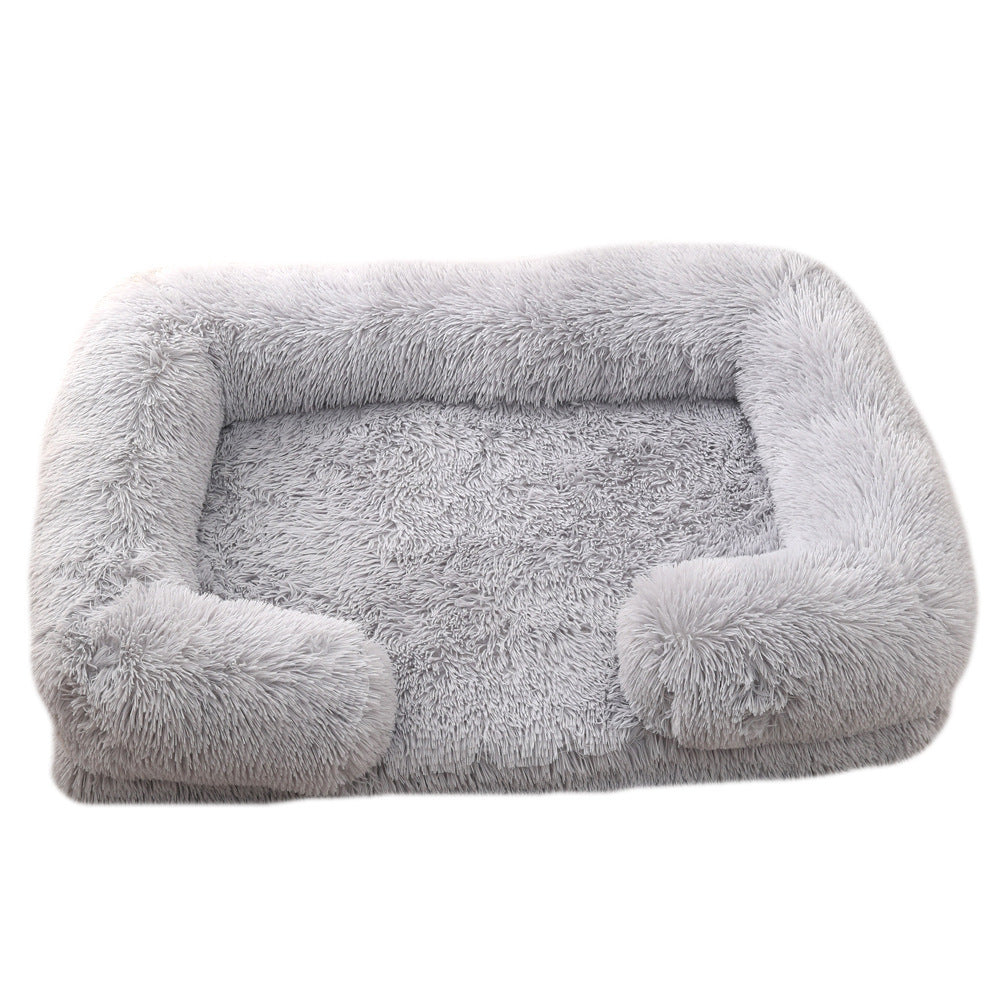 Plush Round Pet Bed – Soft Winter Dog Bed for Small to XXL Pets, Cozy & Washable in Multiple Colors