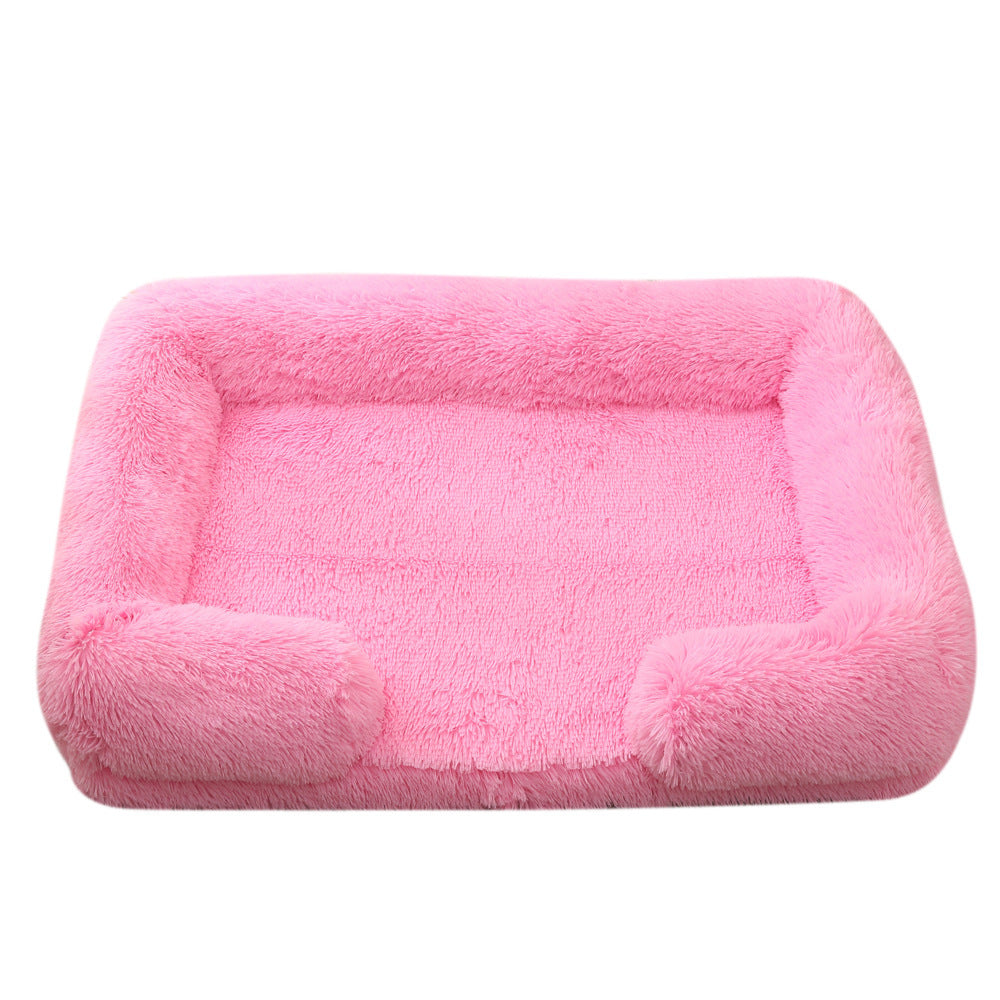 Plush Round Pet Bed – Soft Winter Dog Bed for Small to XXL Pets, Cozy & Washable in Multiple Colors