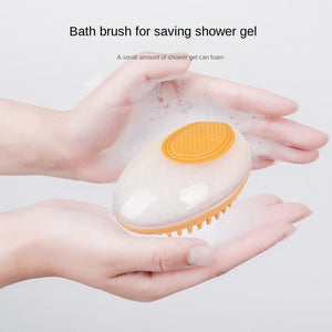 2-in-1 Dog & Cat Bath Brush – Soft Silicone Pet Grooming & Massage Comb with Shampoo Dispenser, Easy-Clean Design