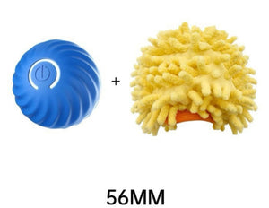 Pet Dog Rubber Ball Toy – Durable Bite-Resistant Chew & Training Ball for Puppies and Dogs, Teeth Cleaning, USB Rechargeable