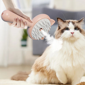 Rechargeable Hair Cleaning Brush with Mist – Multifunctional Pet Grooming & Self-Cleaning Slicker Brush for Dogs & Cats