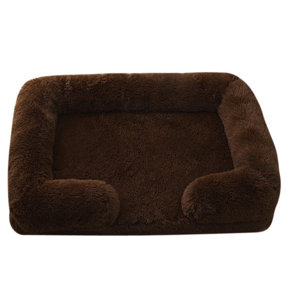 Plush Round Pet Bed – Soft Winter Dog Bed for Small to XXL Pets, Cozy & Washable in Multiple Colors