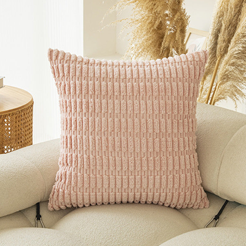 Soft Boho Striped Throw Pillow Covers – Modern Farmhouse Plush Cushion Covers for Sofa, Bed & Living Room Decor
