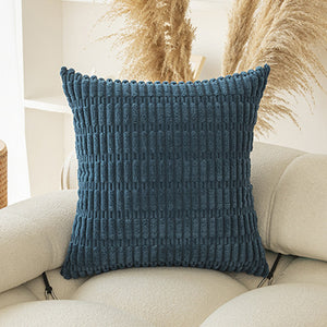 Soft Boho Striped Throw Pillow Covers – Modern Farmhouse Plush Cushion Covers for Sofa, Bed & Living Room Decor