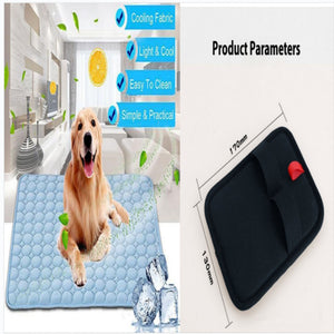 Pet Dog Cat Ice Silk Cooling Pad – Instant Summer Heat Relief, Durable & Breathable Cooling Nest for All Pet Sizes
