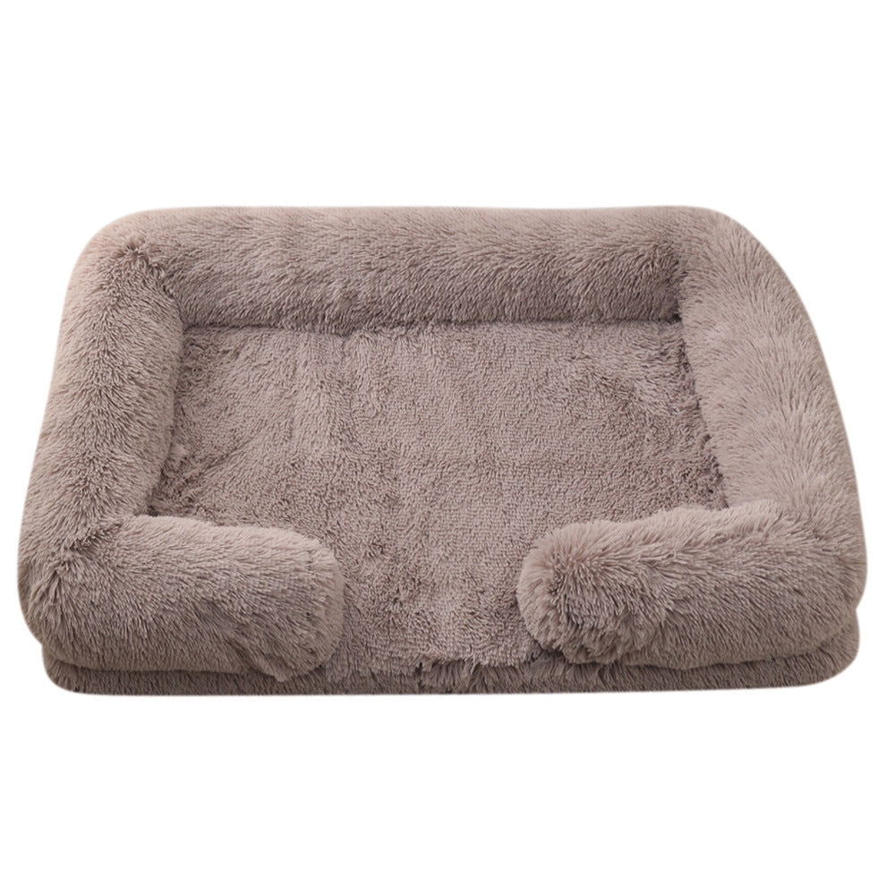 Plush Round Pet Bed – Soft Winter Dog Bed for Small to XXL Pets, Cozy & Washable in Multiple Colors