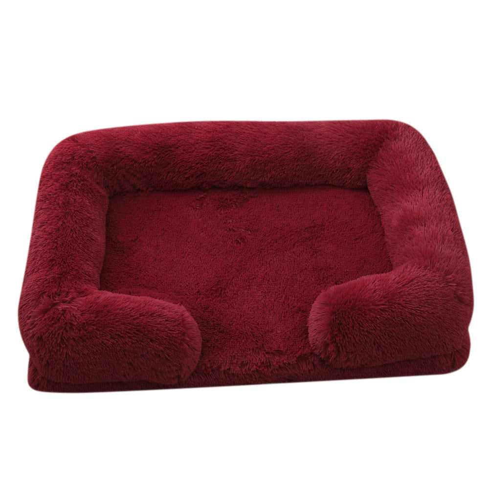 Plush Round Pet Bed – Soft Winter Dog Bed for Small to XXL Pets, Cozy & Washable in Multiple Colors