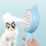 Rechargeable Hair Cleaning Brush with Mist – Multifunctional Pet Grooming & Self-Cleaning Slicker Brush for Dogs & Cats