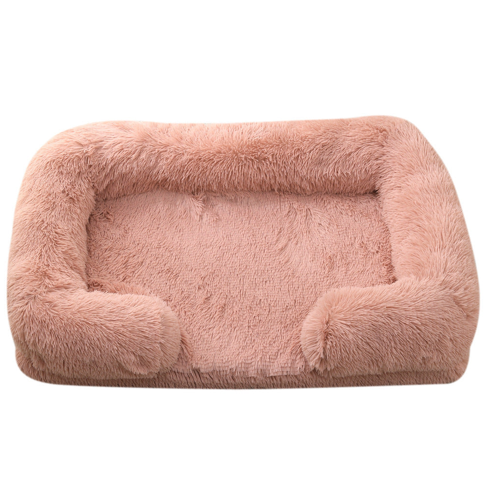 Plush Round Pet Bed – Soft Winter Dog Bed for Small to XXL Pets, Cozy & Washable in Multiple Colors