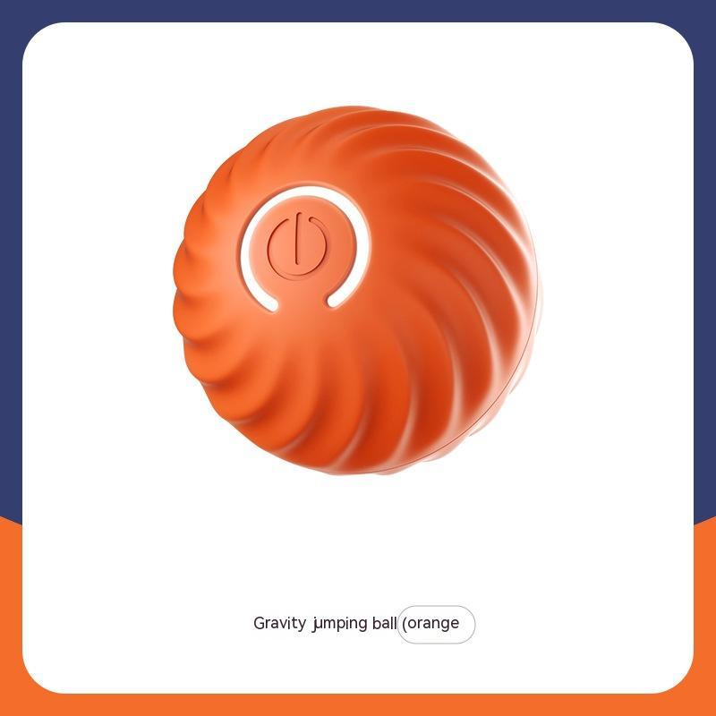 Pet Dog Rubber Ball Toy – Durable Bite-Resistant Chew & Training Ball for Puppies and Dogs, Teeth Cleaning, USB Rechargeable