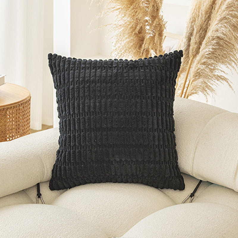 Soft Boho Striped Throw Pillow Covers – Modern Farmhouse Plush Cushion Covers for Sofa, Bed & Living Room Decor